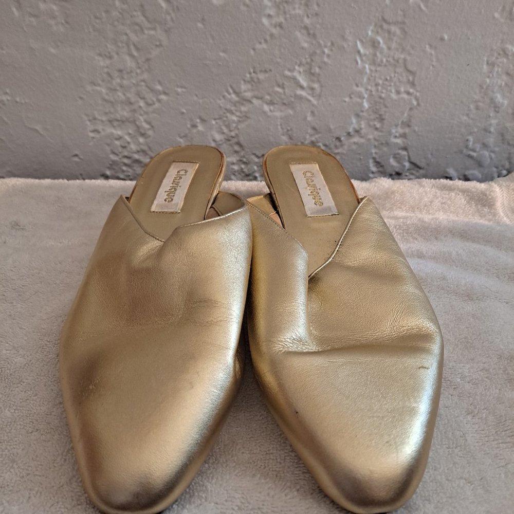 Classique Flat Golden colored shoes.